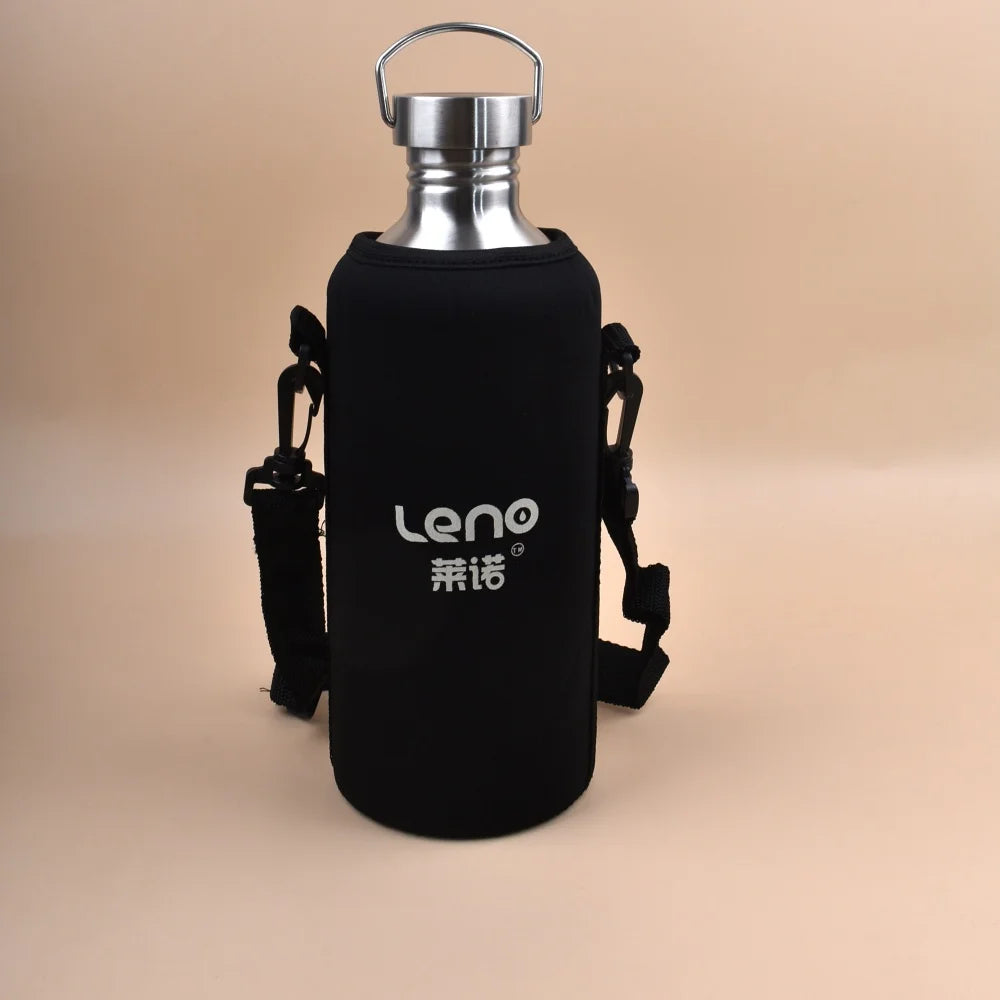 2L Stainless Steel Sports Water Bottle - Large Capacity Reusable Flask for Camping & Outdoor Activities