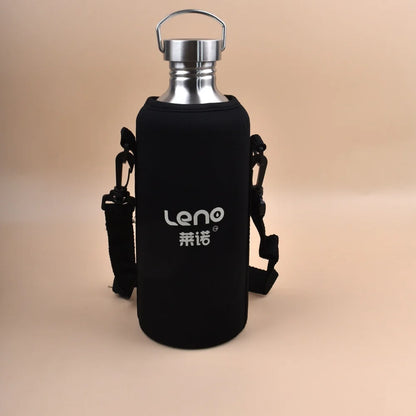 2L Stainless Steel Sports Water Bottle - Large Capacity Reusable Flask for Camping & Outdoor Activities