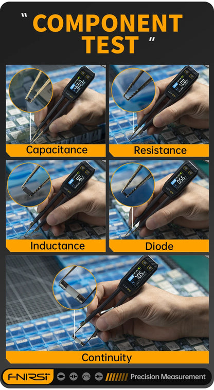 FNIRSI LCR-ST1 Mini Smart Tweezer – LCR, ESR, Resistance & Capacitance Tester for SMD Components