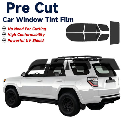 Pre-Cut Window Tint Film for Toyota 4Runner 2010–2024 – UV/IR Heat & Glare Blocking 2-Ply Sunshade Protection for All Side Windows