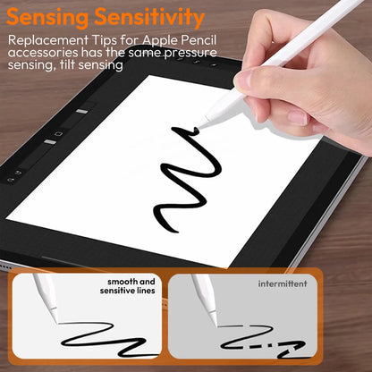 Replacement Tips for Apple Pencil 1st/2nd Gen – Upgraded Durable Nibs for iPad Pro Pencil