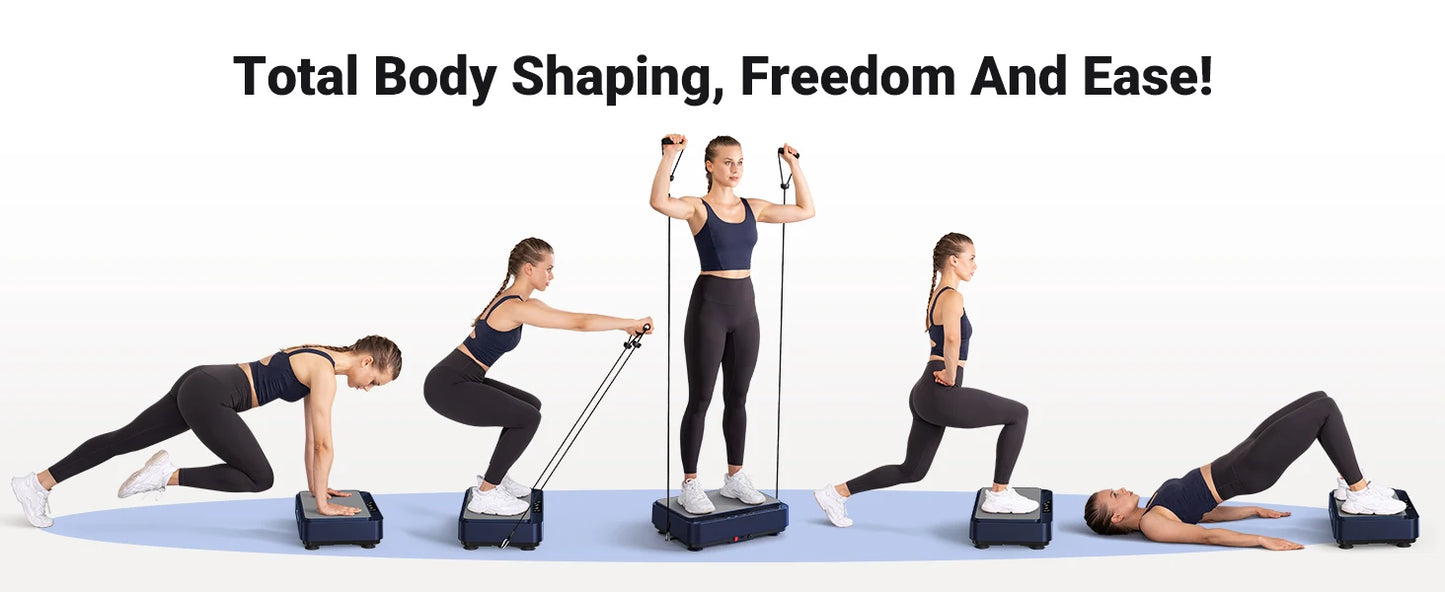 MERACH Vibration Plate Exercise Machine – Lymphatic Drainage, Pain Relief, Sleep Aid, Fat Burning & Weight Loss Vibration Plate