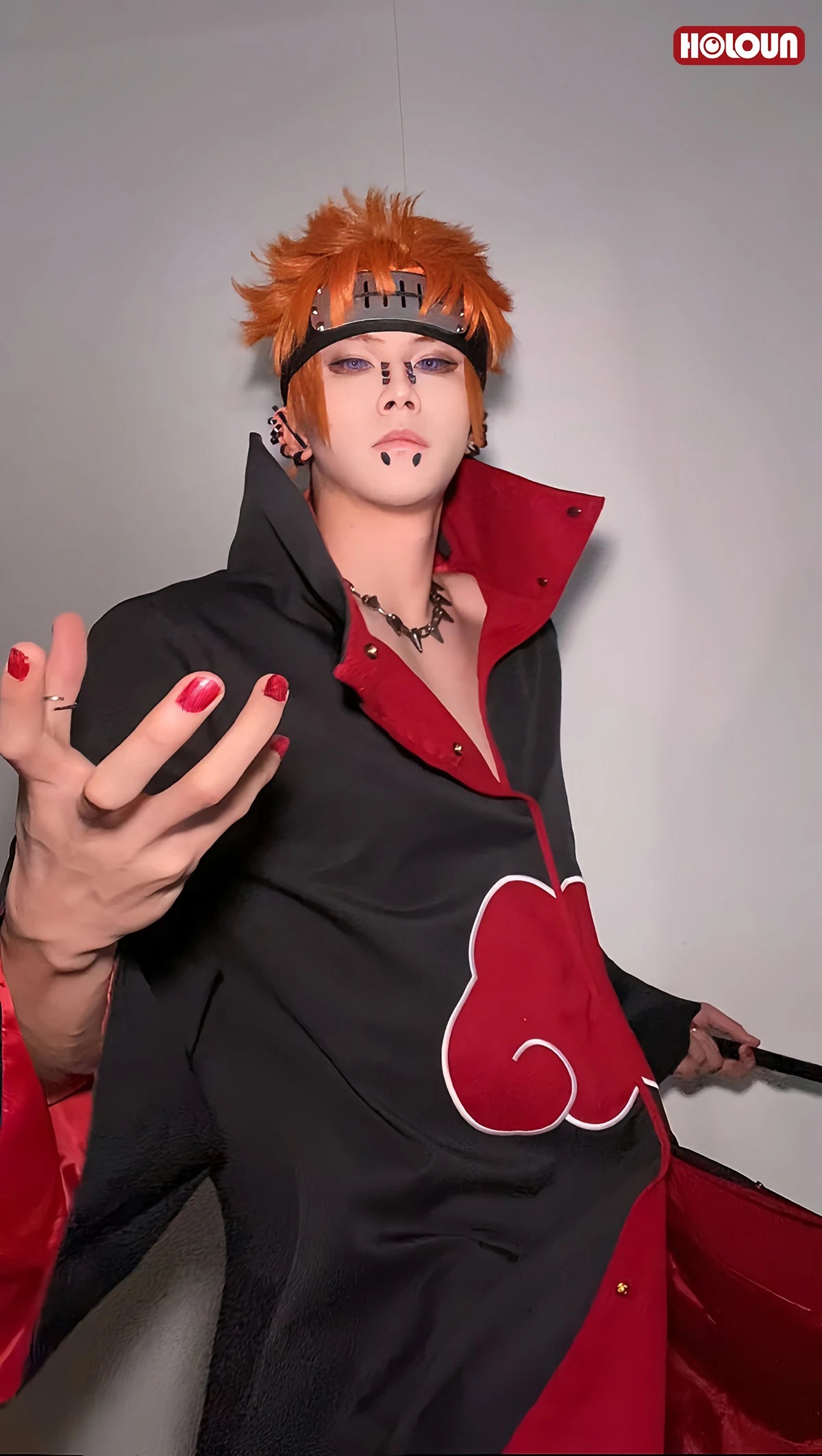 HOLOUN Anime Uchiha Itachi & Sasuke Cosplay Cloak – Embroidered Hawk Team Akatsuki Costume for Christmas