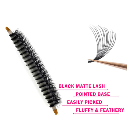 CoMango 600 Premade Volume Lash Fans | Pointy Base 3D–16D Eyelash Extensions – Faux Mink Wholesale