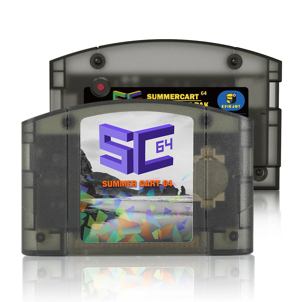 EPICJOY SummerCart 64 – 32GB Open Source N64 Game Card for Nintendo 64 Console, 5400+ Games & 64DD Support