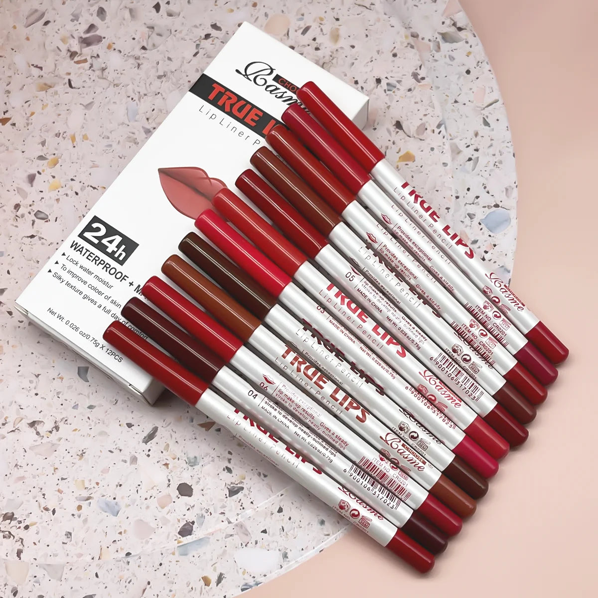12-Piece Long-Lasting Lipstick Set with Lip Liner & Matte Lip Gloss — Professional Makeup Gift for Women