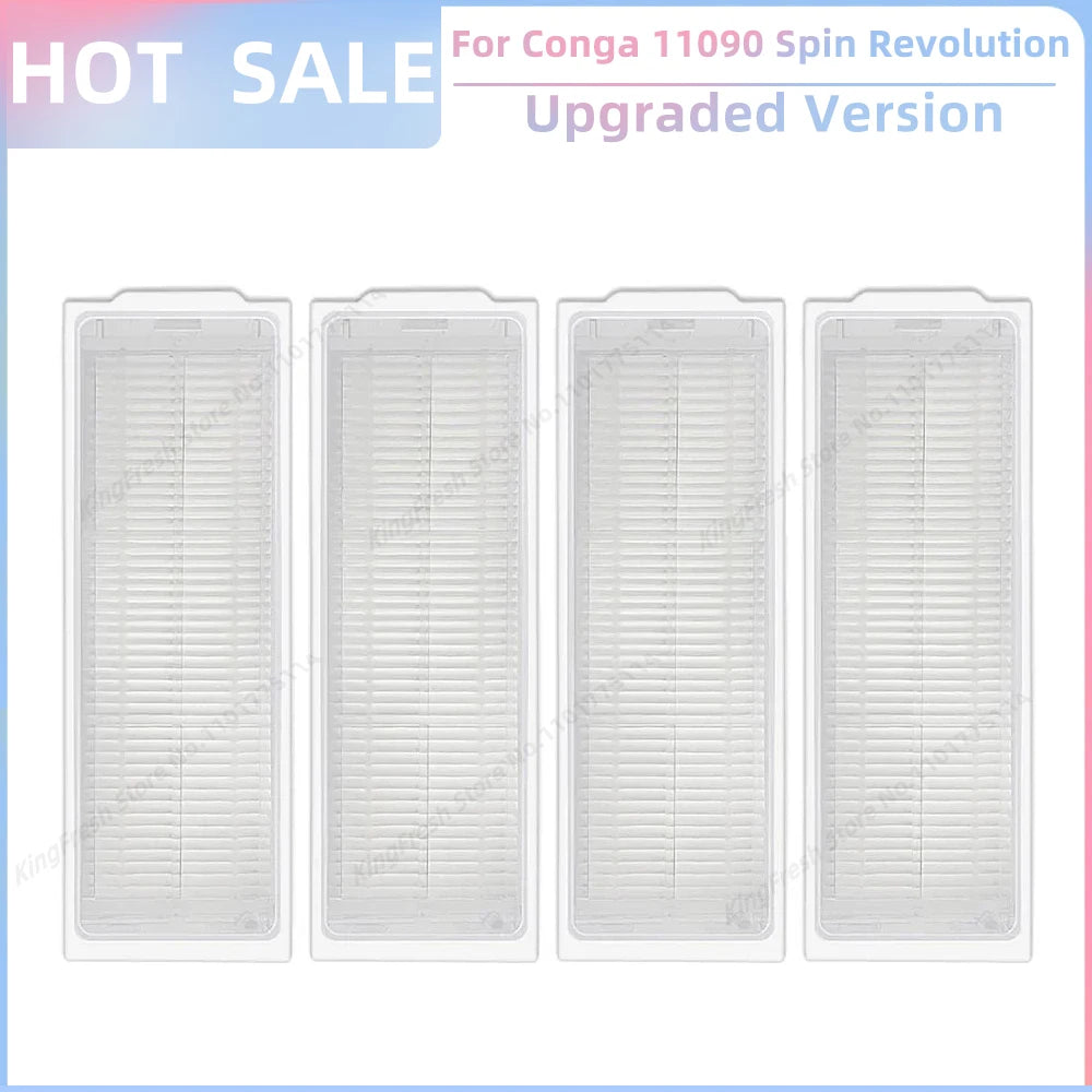 Replacement Parts Kit for Cecotec Conga 11090 / 13090 Spin Revolution Vacuum – Roller, Brushes, HEPA Filter & Mop