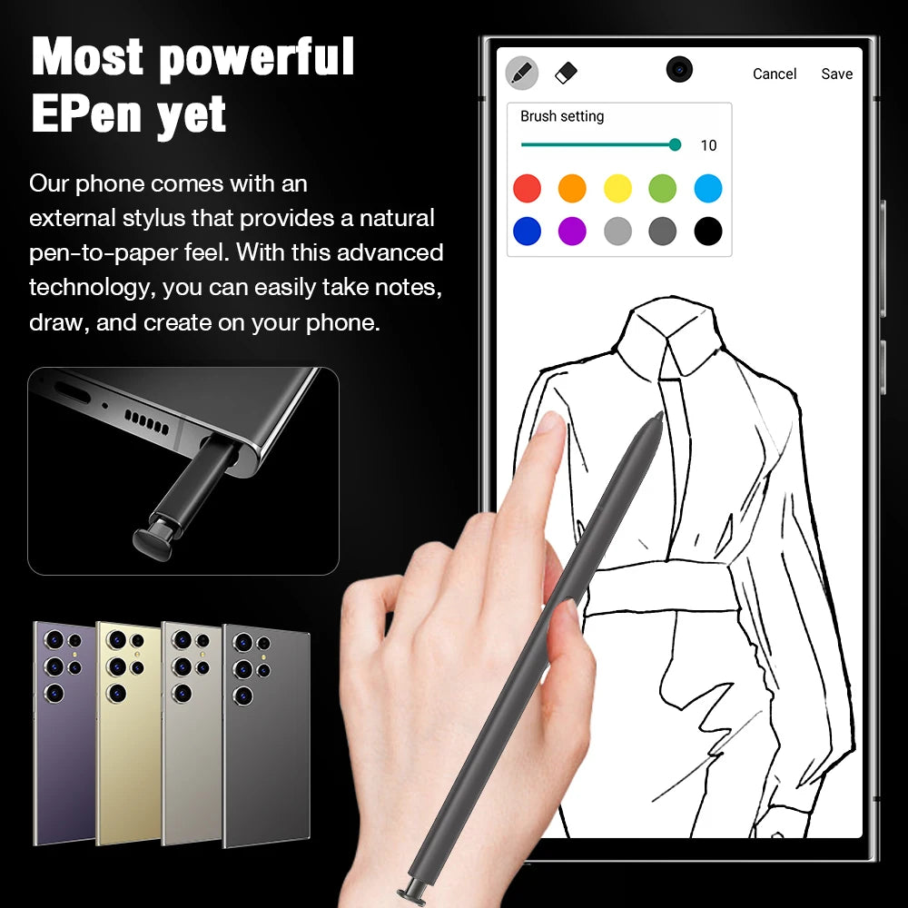 2026 HOT S26 Ultra Smartphone — 7.3" HD Global Edition, Dual SIM, 7800mAh Battery & Facial Recognition Function