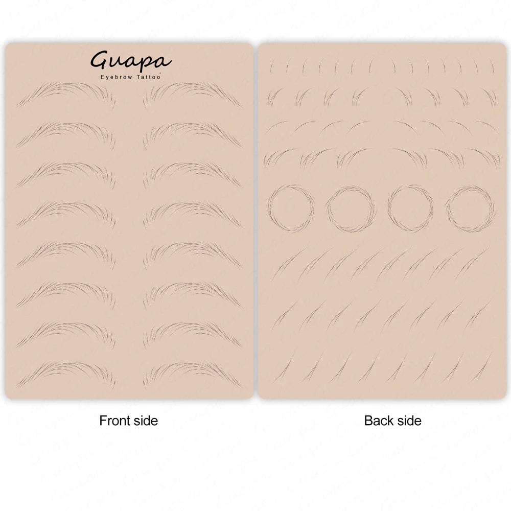 Microblading Practice Skin Sheets — Eyebrow Segment Tip Joint Texture for Semi-Permanent Makeup Training