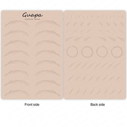 Microblading Practice Skin Sheets — Eyebrow Segment Tip Joint Texture for Semi-Permanent Makeup Training