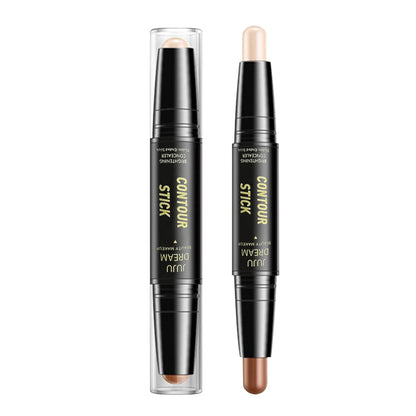 Dual-Ended Contour & Concealer Stick – Long-Lasting Foundation for Dark Circles & Facial Contouring