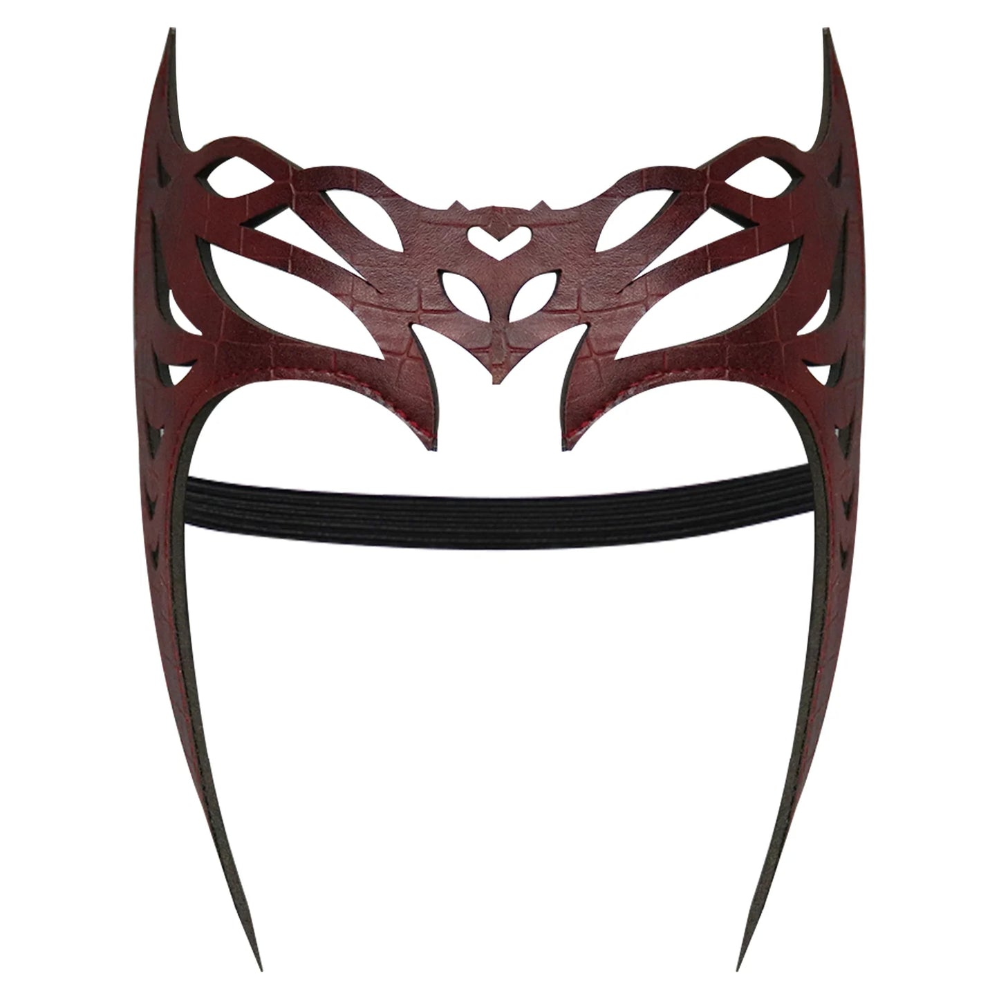 Scarlet Witch Cosplay Headband & Mask — Leather Face Cover for Adult Halloween, Superhero Costume & Party Props