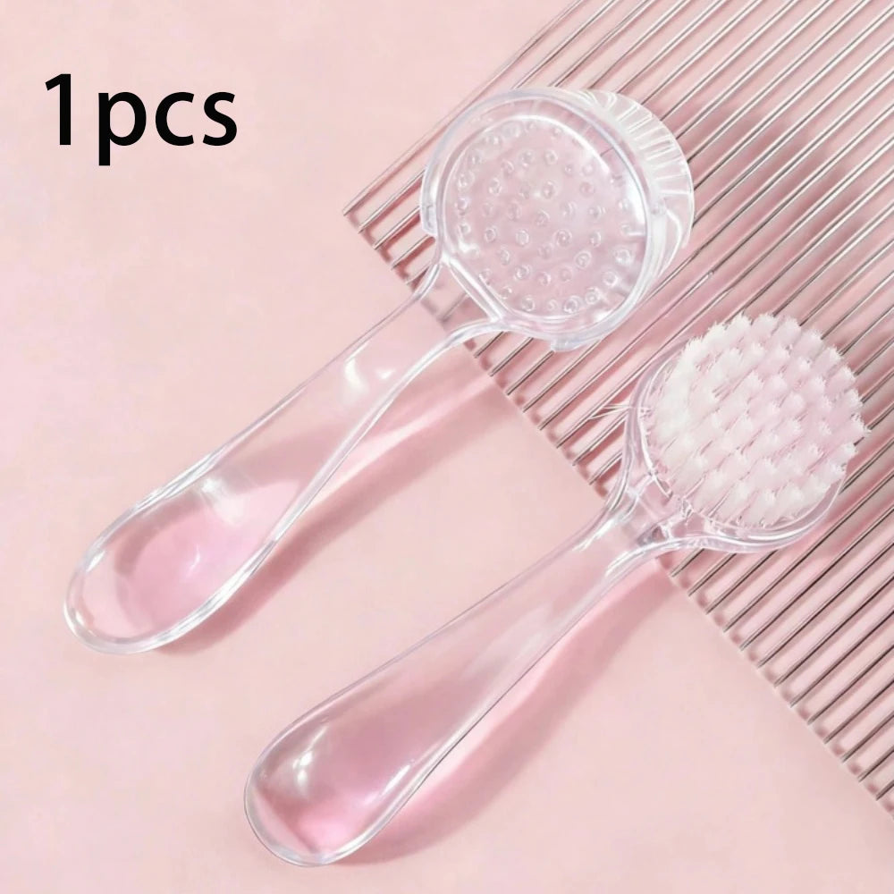 Acrylic Nail Dust Brush Set - Round Head Powder Cleaning Brush With Cap Professional Manicure Pedicure Tool Holder