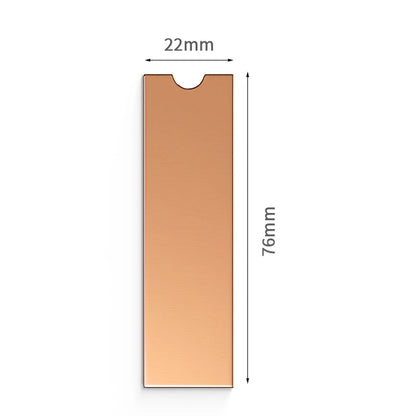 LDPCSJ M.2 NVME SSD Heatsink with Nano Thermal Pads - Copper Cooling for M2 2280 Laptop SSD