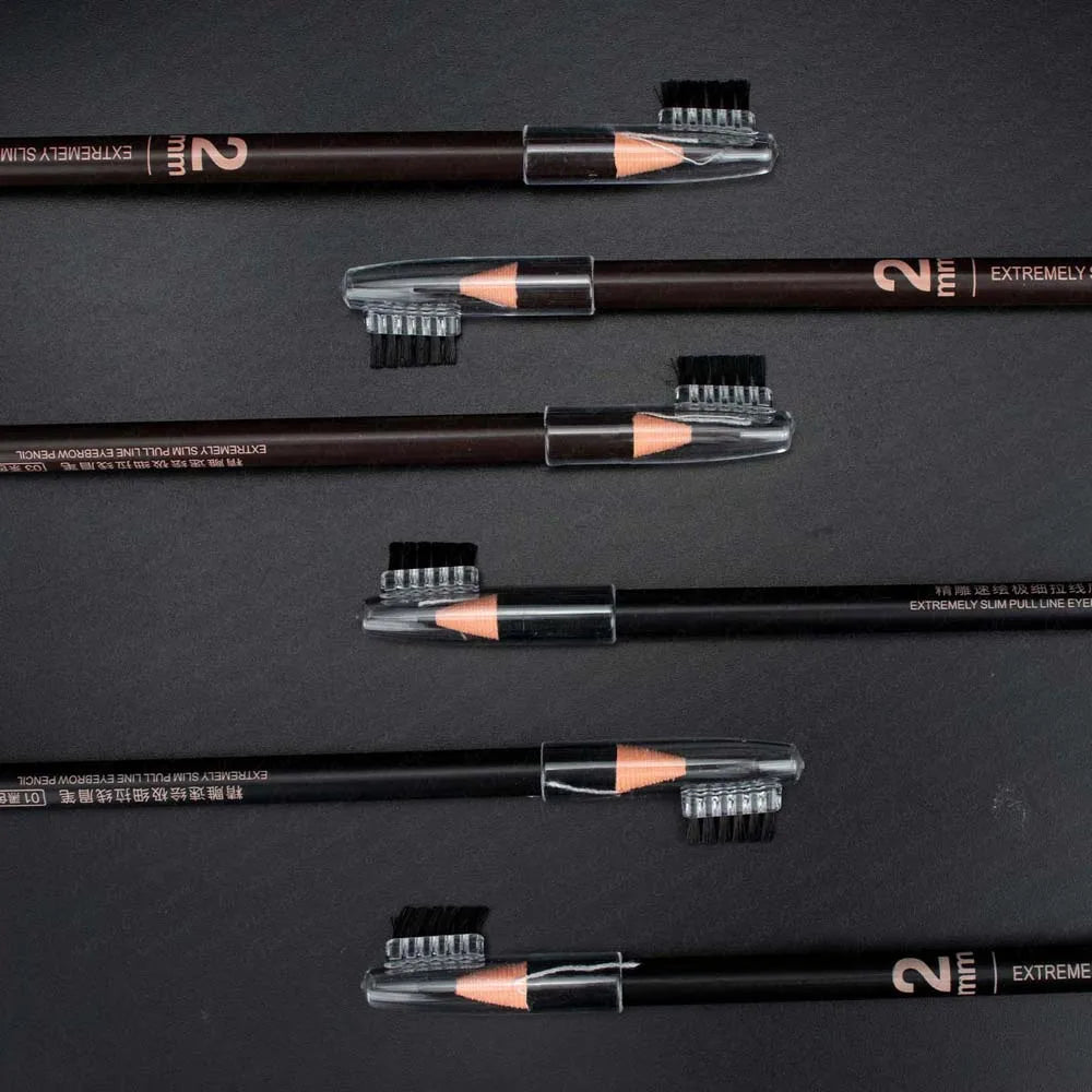 4pcs Ultra-Thin Microblading Eyebrow Pencil Set — 2mm PMU Brow Mapping Tattoo Pens