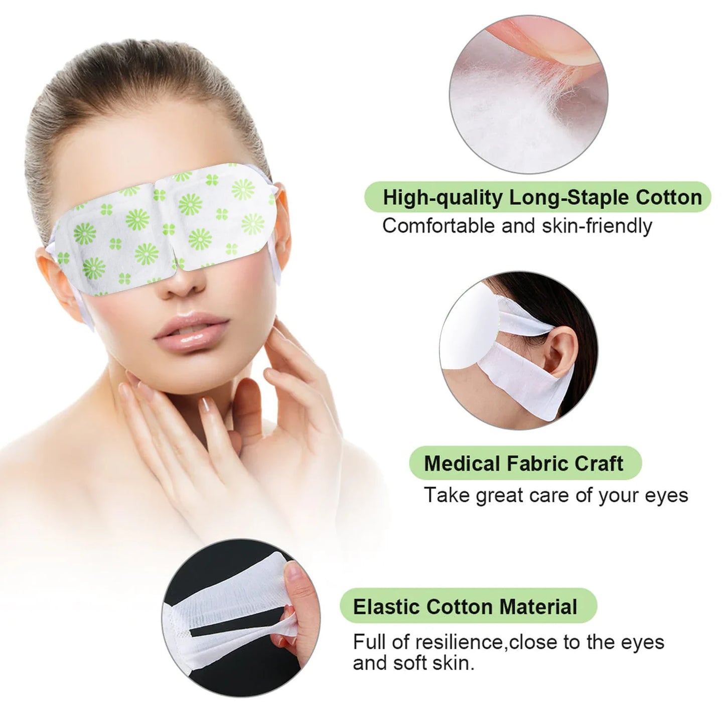 Eelhoe Herbal Steam Eye Mask – Relieve Eye Fatigue, Soothe Discomfort, Fade Dark Circles & Moisturize with Hot Compress