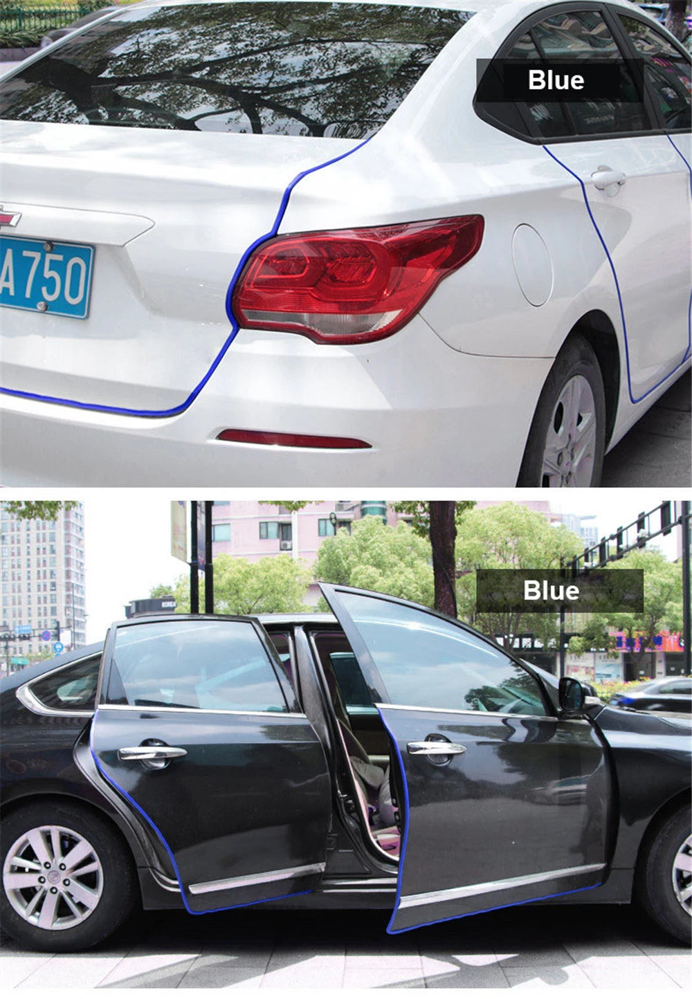 Car Door Protector Strip | Edge Guard Trim for Scratch, Noise Reduction & Anti-Collision Protection