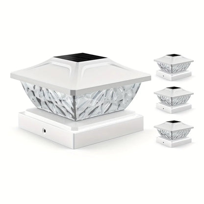 Outdoor Solar Fence Gate Light - Waterproof LED Villa Pillar Lamp for House, Garden & Yard Decor