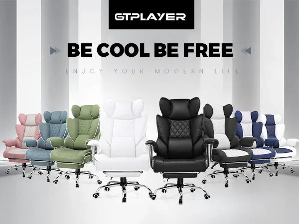 Big & Tall Ergonomic Gaming Chair – Office Chair with Pocket Spring Lumbar Support & Footrest