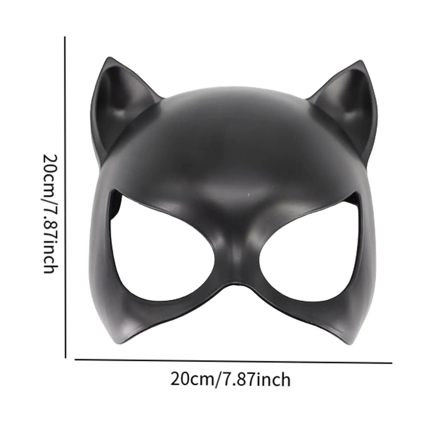 Cat Mask Costume - Animal Cosplay Face Cover for Halloween Parties & Festivals