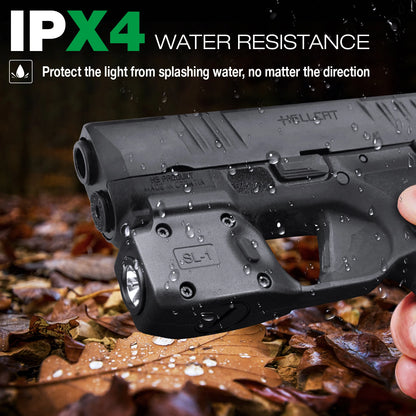 Mini Gun Light for Springfield Hellcat – 150 Lumen Compact Handgun Flashlight for Concealed Carry SL1