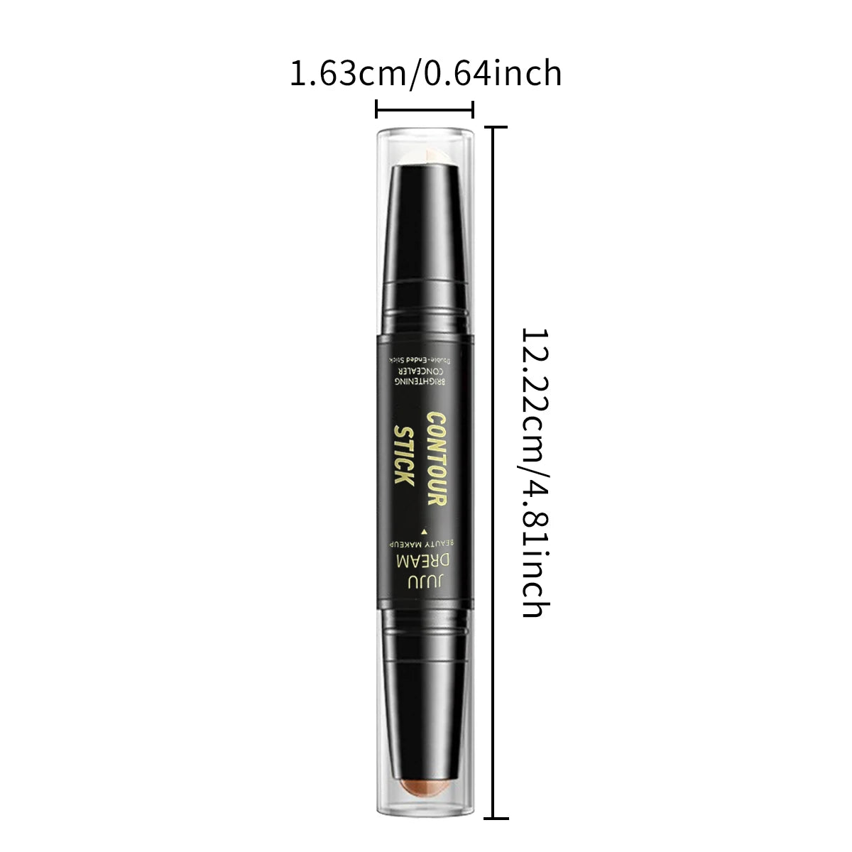 Dual-Ended Contour & Concealer Stick – Long-Lasting Foundation for Dark Circles & Facial Contouring