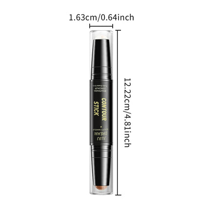 Dual-Ended Contour & Concealer Stick – Long-Lasting Foundation for Dark Circles & Facial Contouring