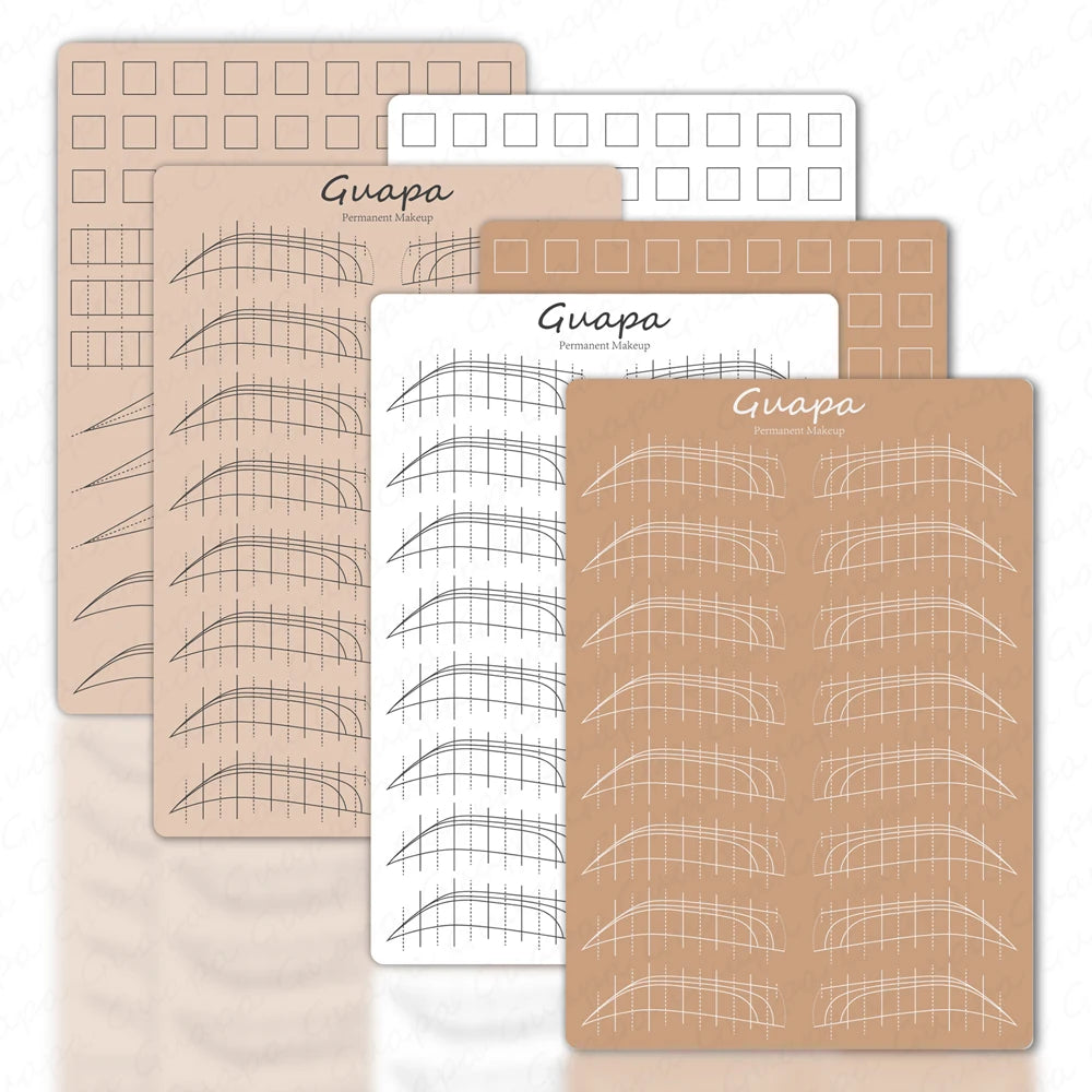 Microblading Practice Skin Sheets — Eyebrow Segment Tip Joint Texture for Semi-Permanent Makeup Training