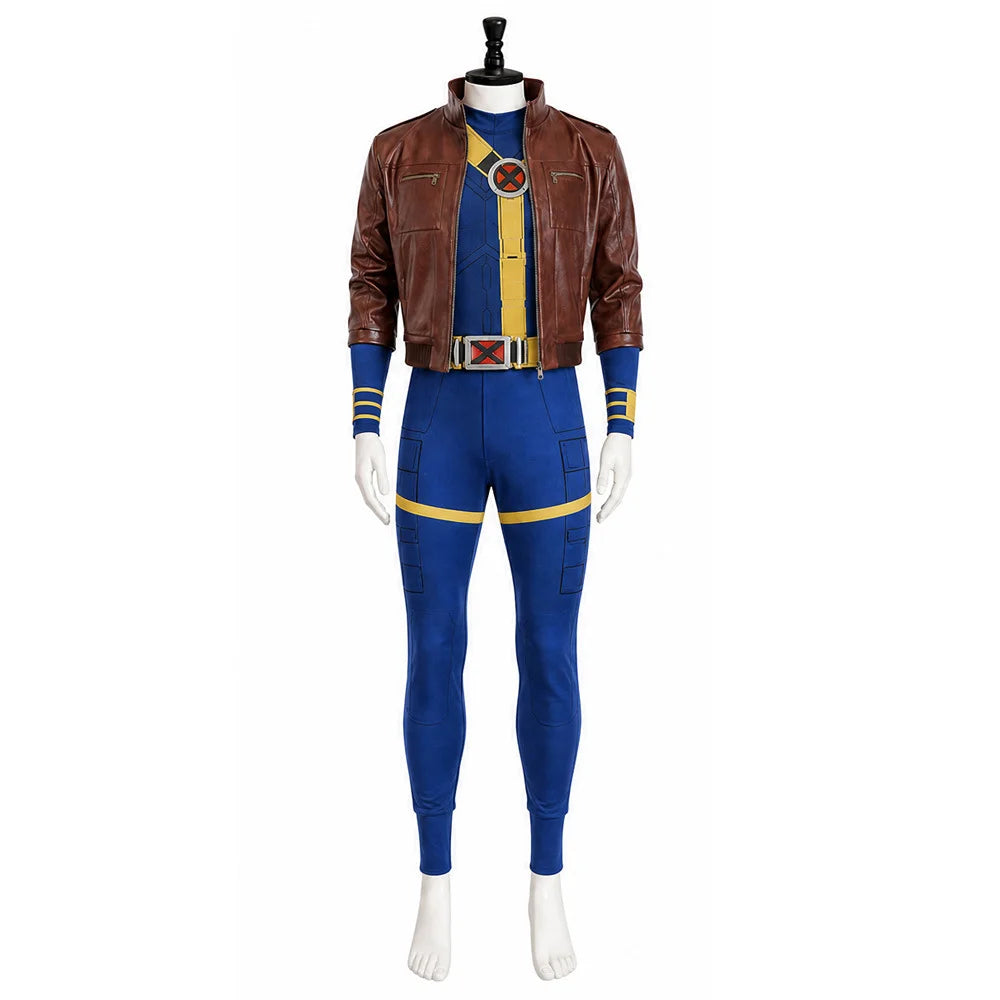 Men's Cyclops Cosplay Costume Set - Roleplay Coat & Glasses Outfit for Halloween, Carnival & Fantasy Events