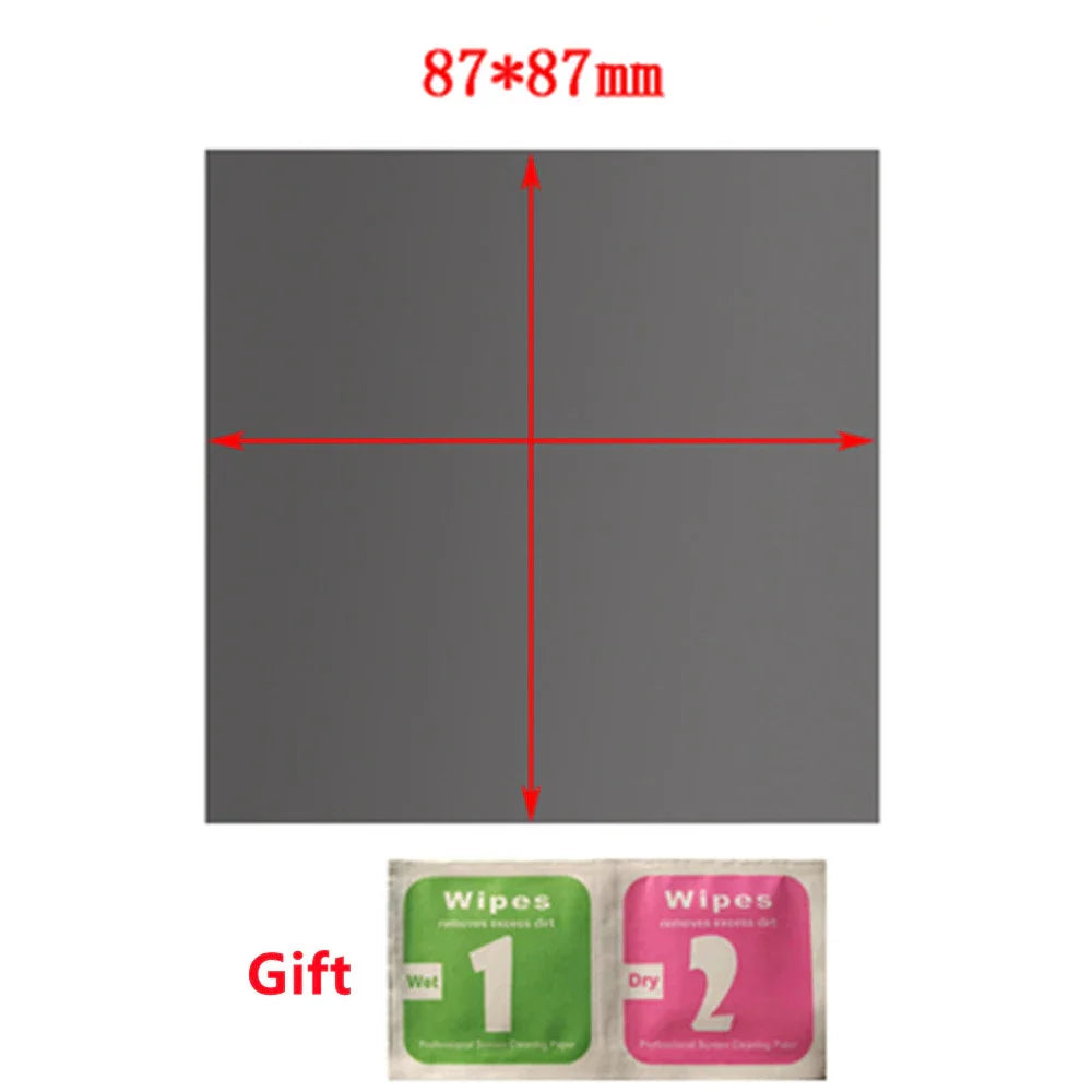 Polarizer Film Sheets for Vehicle Displays - Transparent LCD Screen Repair Film for Electric Cars, Motorcycles and Dashboard Instruments