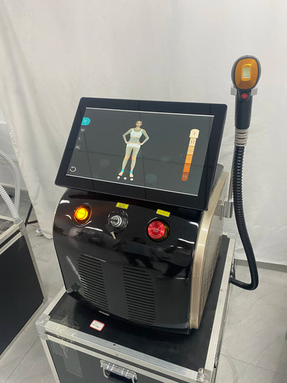 Professional Diode Ice Titanium Laser Hair Removal Machine - 3 Wavelength 755/808/1064nm, Face & Body Epilator for Salon Use