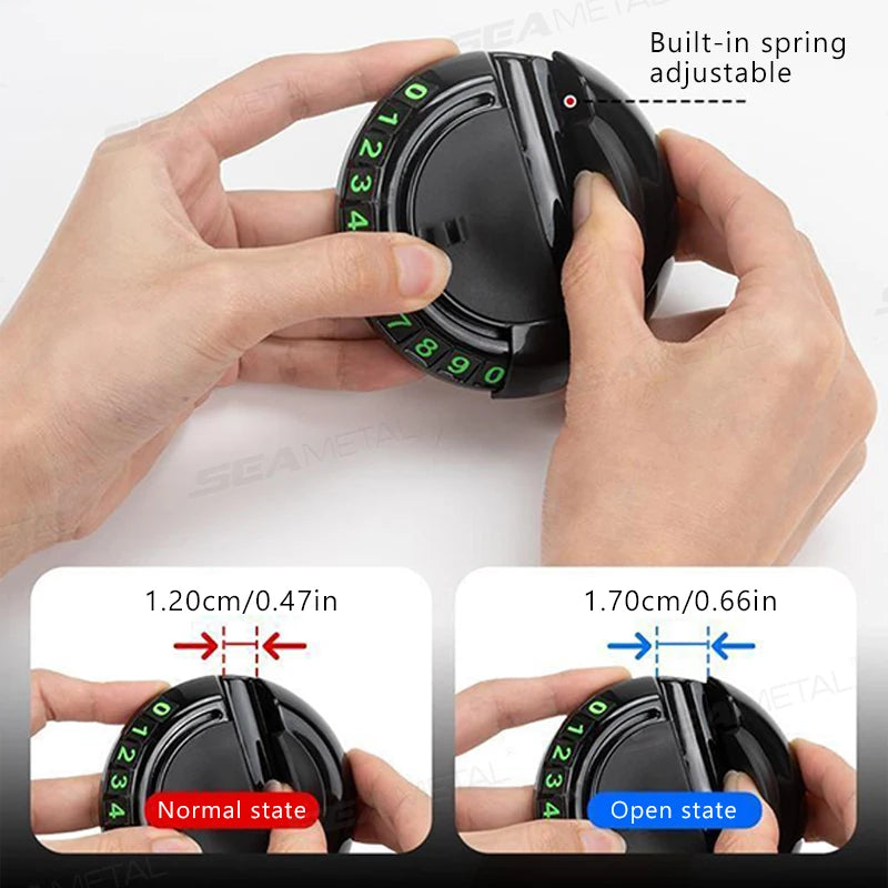SEAMETAL 2-in-1 Car Dashboard Mat - Anti-Slip Phone Holder with 360° Rotating Mount and Adhesive Grip for Smartphones