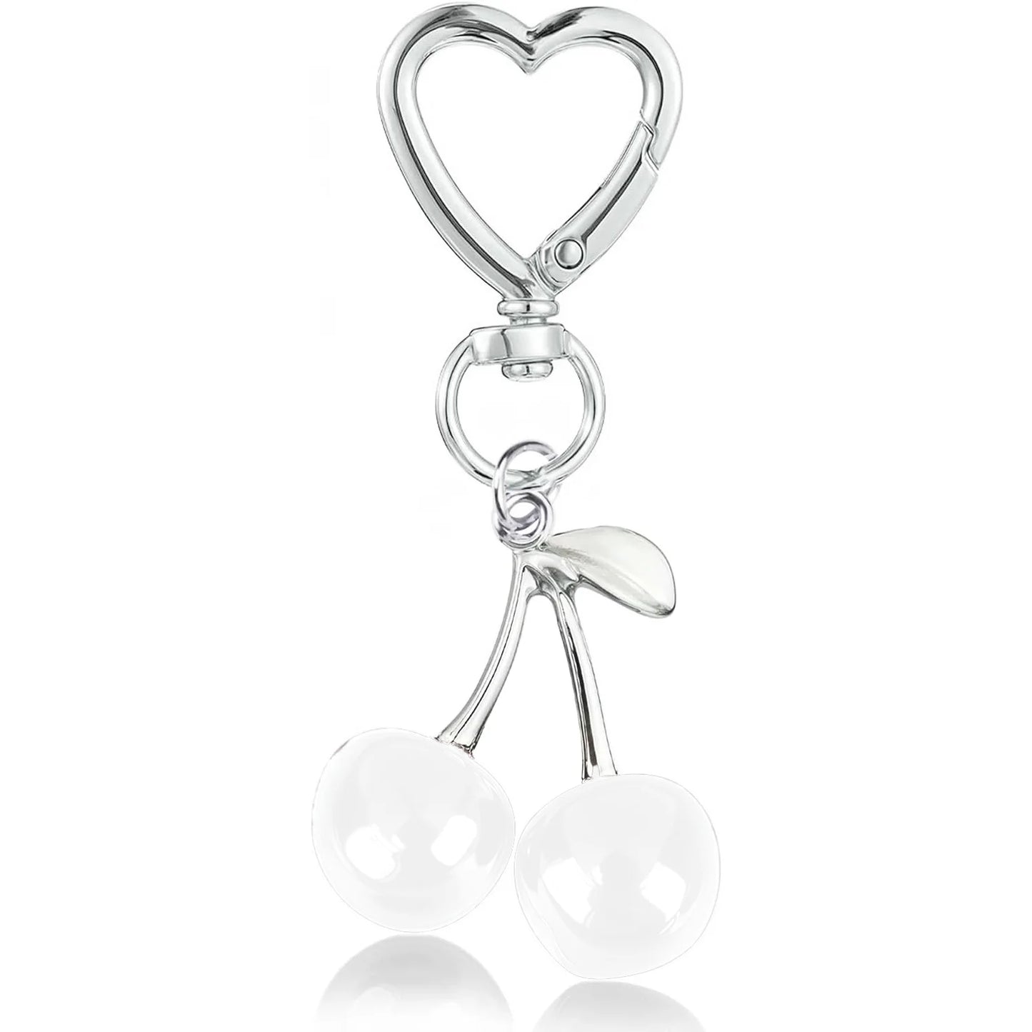 Cute Kawaii Cherry Keychain – Bag & Purse Charm for Women, Car Key Decor & Gift Accessory