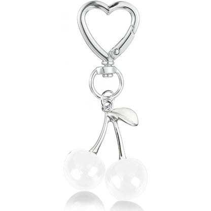 Cute Kawaii Cherry Keychain – Bag & Purse Charm for Women, Car Key Decor & Gift Accessory