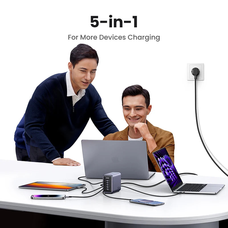 UGREEN 300W GaN Desktop Charging Station - 140W Max Single Port USB Charger with PD3.1 Fast Charging for MacBook Pro, iPad, iPhone