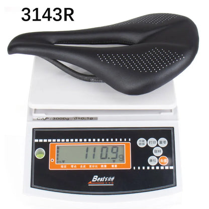 ELITAONE Road & MTB Bike Saddle — 240x143mm Carbon Fiber Round Rail | Super Light 89g 3143ER Seat