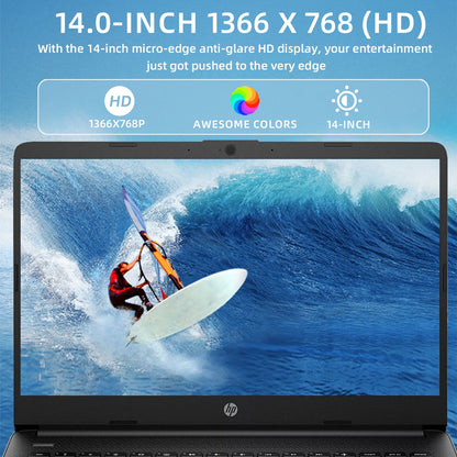HP 14" Business Laptop – Intel Celeron N4120, 16GB RAM, 384GB Storage with 1-Year Office 365