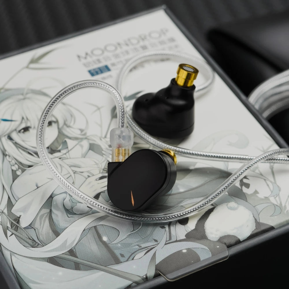 MOONDROP CHU II HiFi Earphones - Dynamic Driver IEMs with Detachable Cable In-Ear Music Headphones