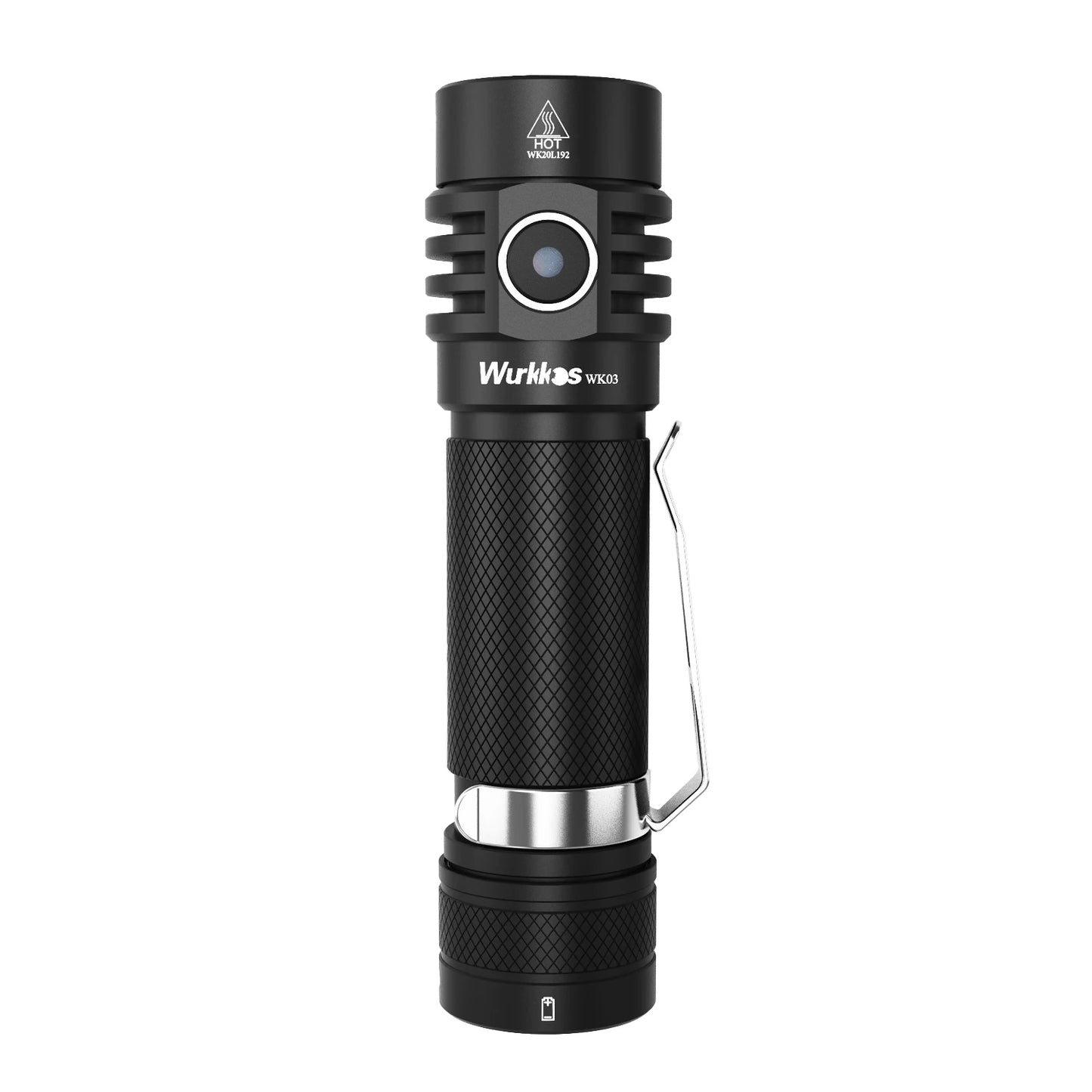 Wurkkos WK03 1800LM LED Flashlight - USB-C Rechargeable 18650 Torch with SST40, IP68 Waterproof for Hiking & Camping