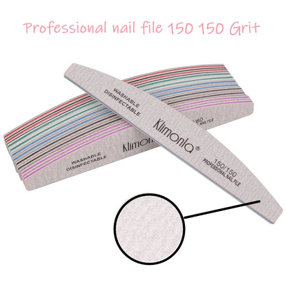 5/10PCS Professional Nail File Set - 100/180 Grit EVA Thickened Sandpaper Manicure Tools for Salon & Home Use