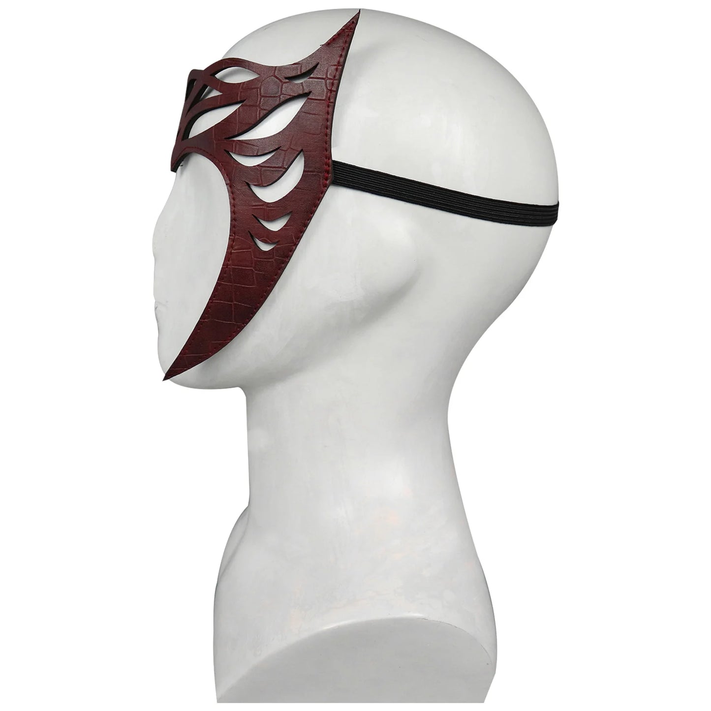 Scarlet Witch Cosplay Headband & Mask — Leather Face Cover for Adult Halloween, Superhero Costume & Party Props