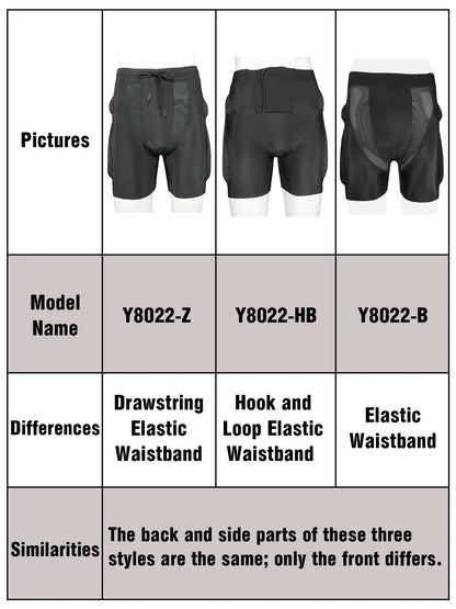 AVIVOR Protective Padded Shorts for Snowboarding, Skating & Skiing – Full Hip, Butt & Tailbone Protection