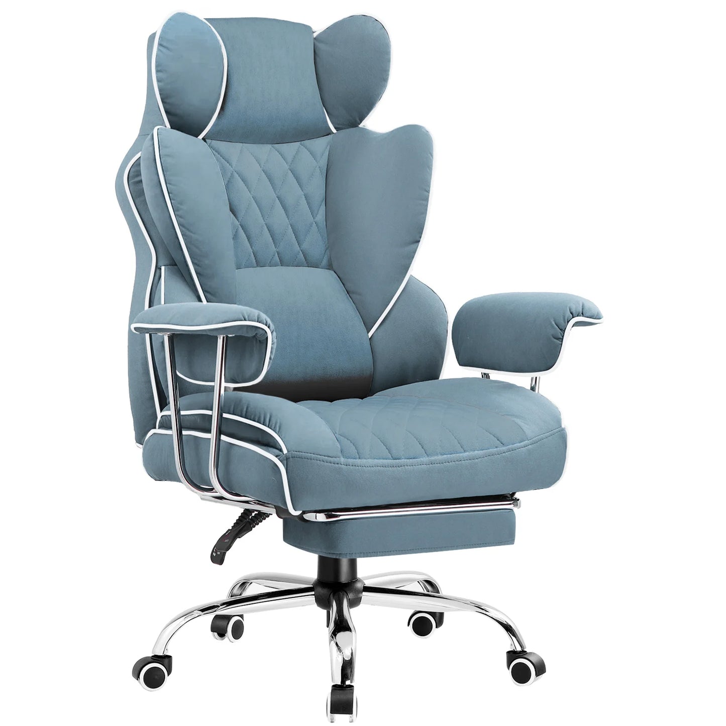 Big and Tall Gaming Chair with Ergonomic Lumbar Support and Footrest Office Chair