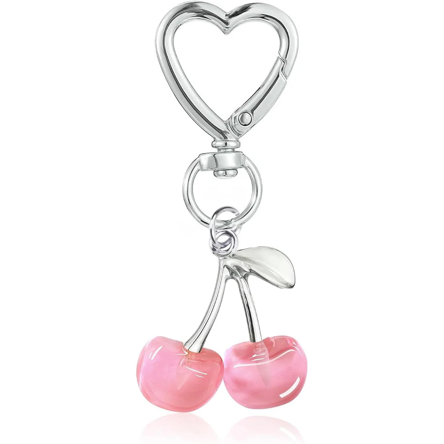 Cute Kawaii Cherry Keychain – Bag & Purse Charm for Women, Car Key Decor & Gift Accessory