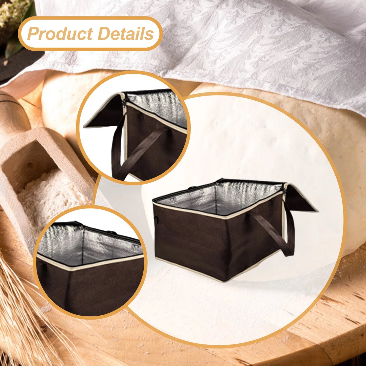 Bread Proofer Box with Warming Mat – 9-Level Adjustable Sourdough Starter Warmer for Baking, Yogurt & Cheese Fermentation