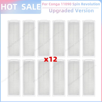 Replacement Parts Kit for Cecotec Conga 11090 / 13090 Spin Revolution Vacuum – Roller, Brushes, HEPA Filter & Mop