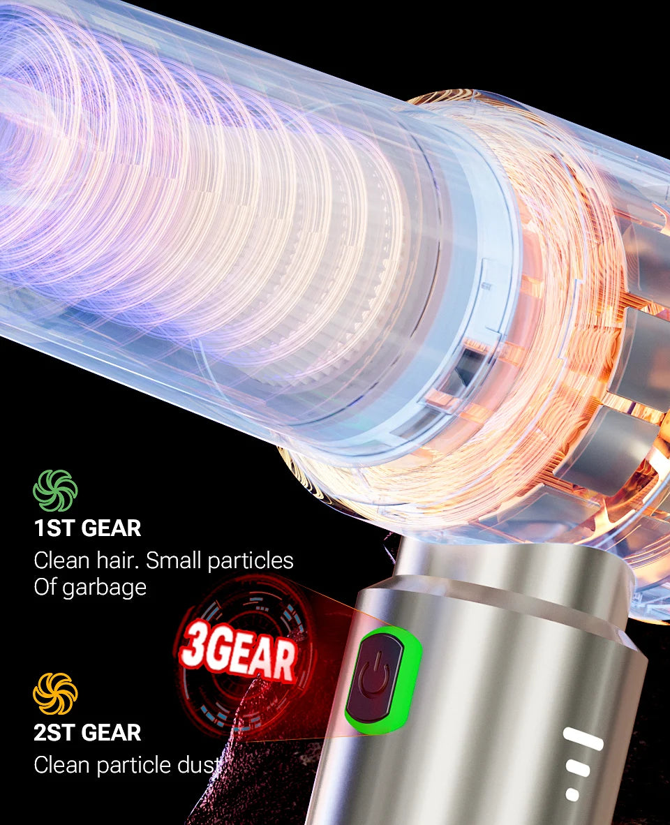 SZUK Mini Wireless Car Vacuum Cleaner – 98500Pa Powerful Suction, Handheld Portable Vacuum for Car Cleaning