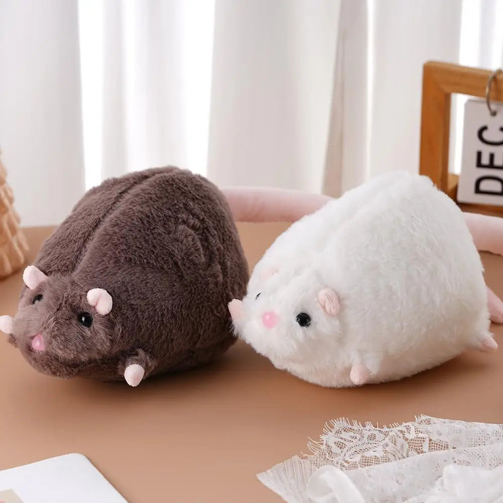 Cute Mouse Plush Doll - 40/90cm Oversized Cartoon Flower Branch Animal Toy & Birthday Gift for Kids