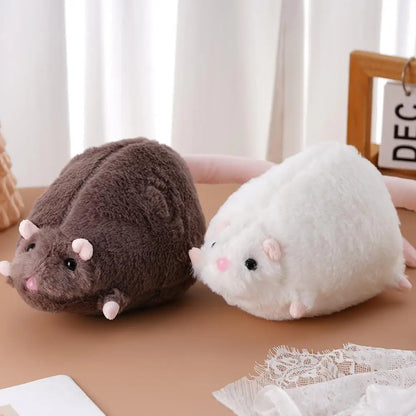 Cute Mouse Plush Doll - 40/90cm Oversized Cartoon Flower Branch Animal Toy & Birthday Gift for Kids