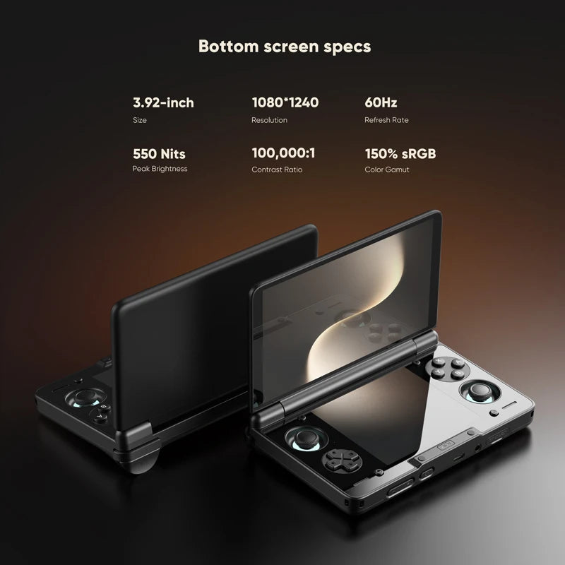 AYN Thor Android Dual Screen Handheld - 6'' AMOLED Clamshell Gaming & Entertainment Device
